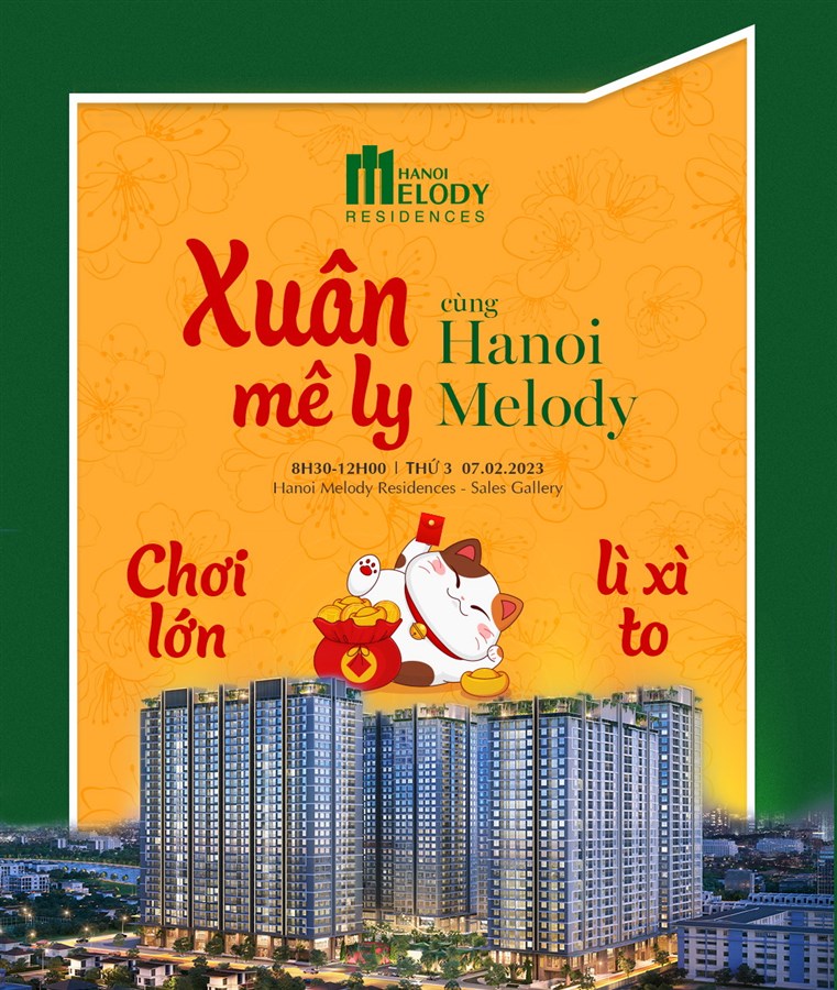 Hanoi Melody Residences rầm rộ khai trương đầu năm