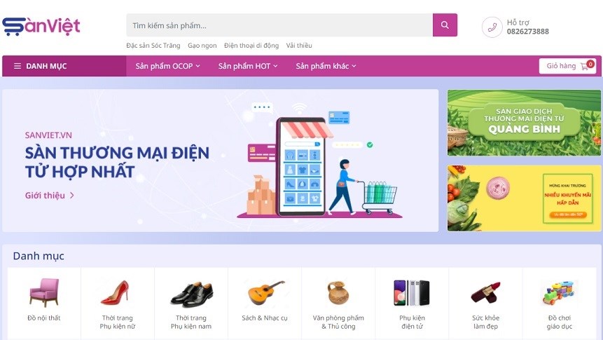 Triển khai Đề án xây dựng sàn thương mại điện tử hợp nhất 63 tỉnh, thành