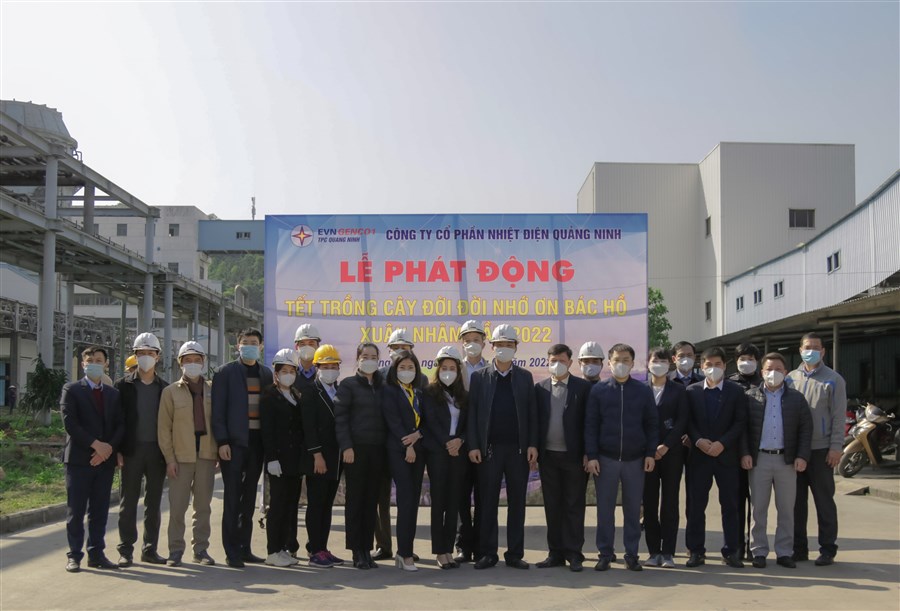 Công ty cổ phần Nhiệt điện Quảng Ninh phát động trồng 3000 cây xanh trong năm 2022