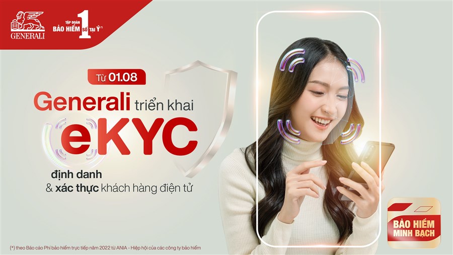 Generali Việt Nam triển khai định danh và xác thực khách hàng điện tử bắt buộc