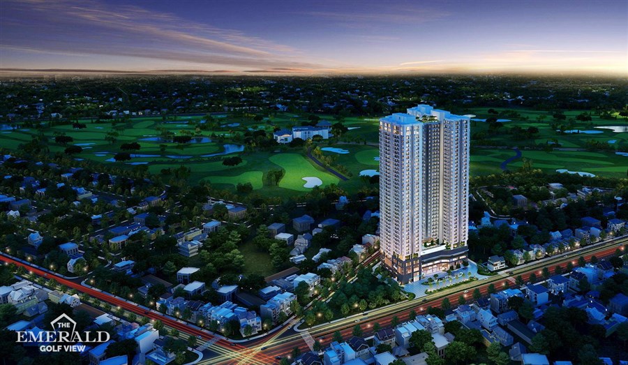 Coteccons & Unicons cất nóc dự án biểu tượng của Tỉnh Bình Dương- The Emerald Golf View