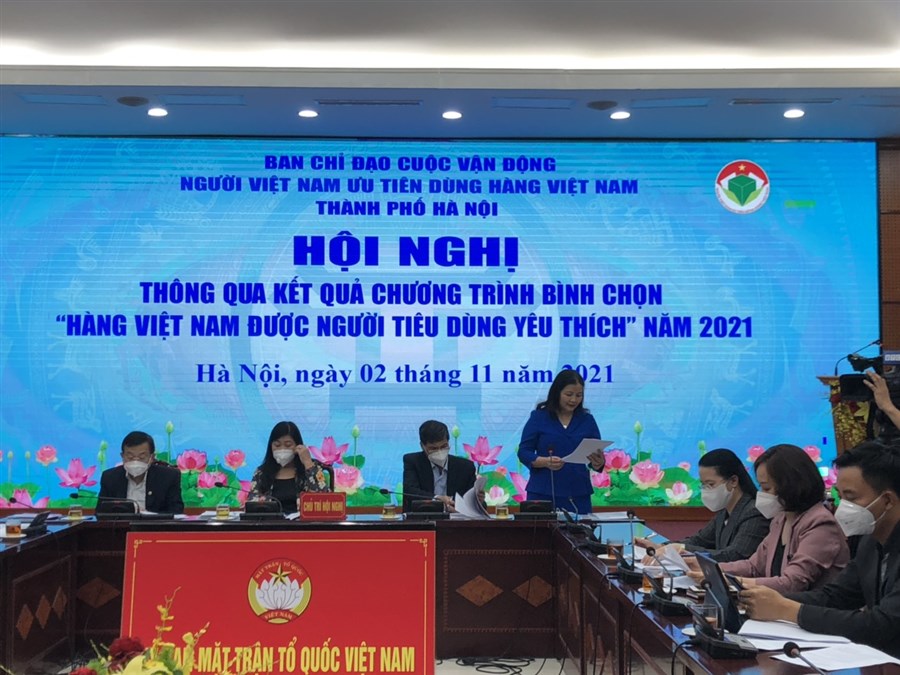 Hà Nội: Sẽ trao giải cho 213 sản phẩm dịch vụ “Hàng Việt Nam được người tiêu dùng yêu thích” năm 2021