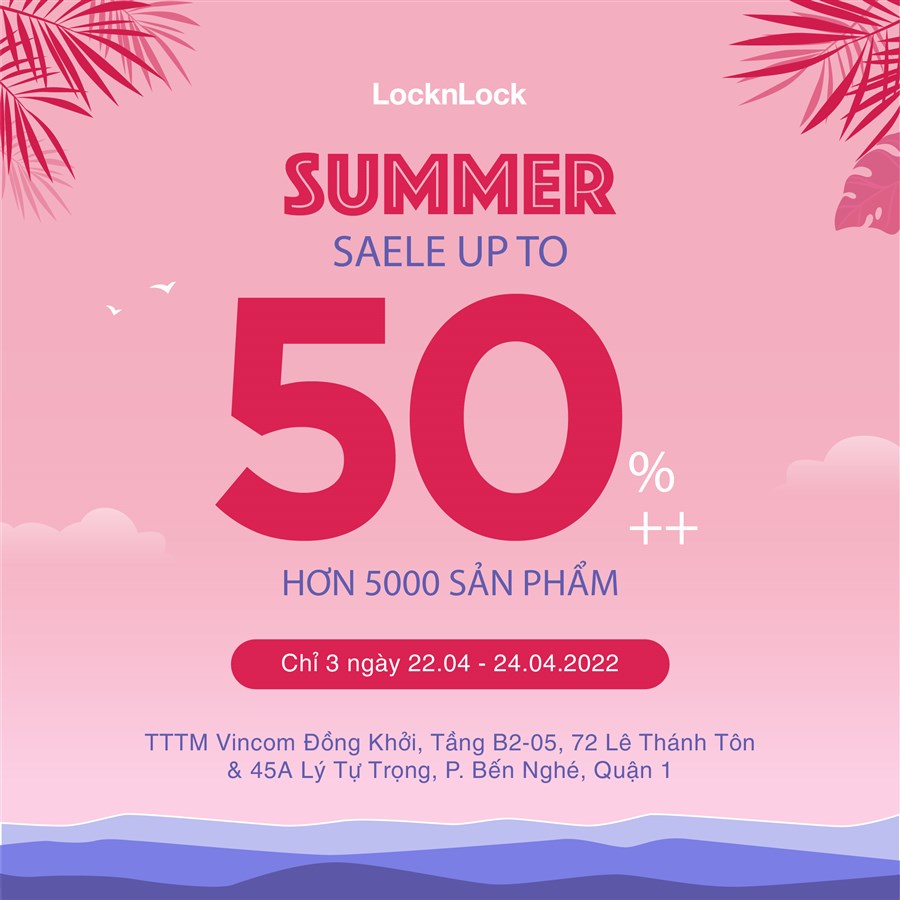 LOCK&LOCK big sale Vincom Đồng Khởi 50%++ tất cả sản phẩm