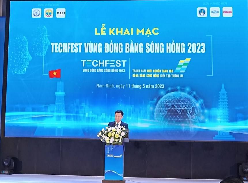 Khai mạc ngày hội khởi nghiệp đổi mới sáng tạo vùng đồng bằng sông Hồng năm 2023 tại Nam Định
