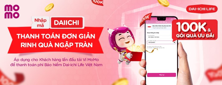 Dai-ichi Life Việt Nam tiếp tục ưu đãi cho khách hàng đóng phí qua Ví MoMo