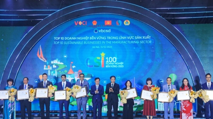 Công bố 100 doanh nghiệp bền vững tại Việt Nam năm 2023