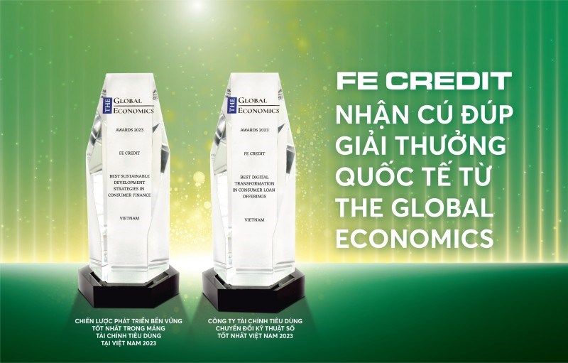 FE CREDIT nhận giải thưởng quốc tế về chuyển đổi  số và chiến lược phát triển bền vững