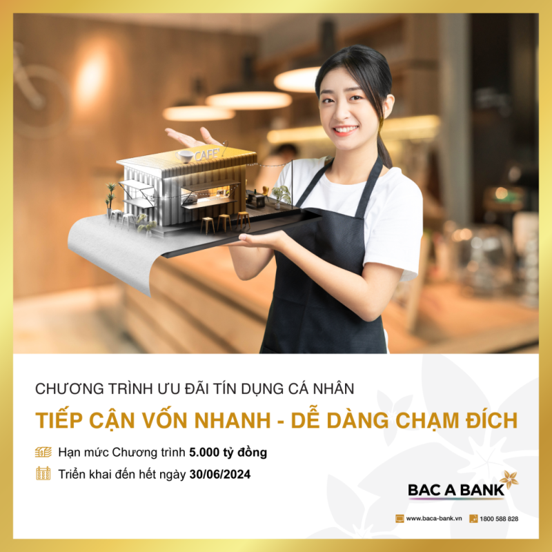 BAC A BANK dành 5.000 tỷ đồng cho vay bổ sung vốn kinh doanh