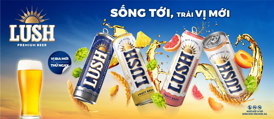 Bia trái cây LUSH – Sống tới, trải vị mới