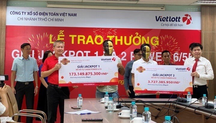Vietlott trao giải Jackpot hơn 173 tỷ đồng cho một cá nhân ở TP.HCM