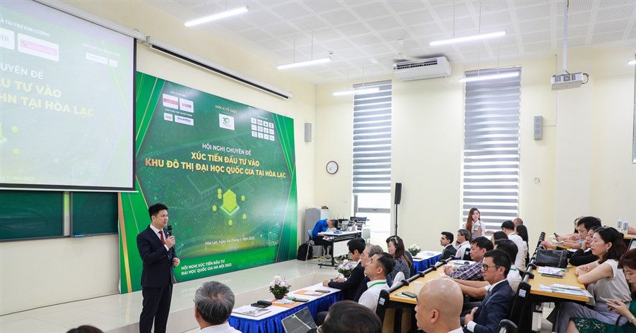 Toàn cảnh Hội nghị Xúc tiến đầu tư năm 2023 của Đại học Quốc gia Hà Nội