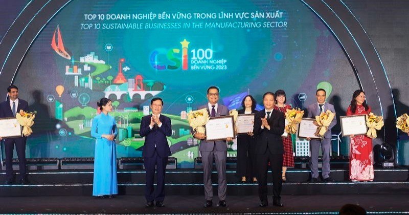 Nestlé Việt Nam dẫn đầu trong Top 100 doanh nghiệp bền vững năm 2023