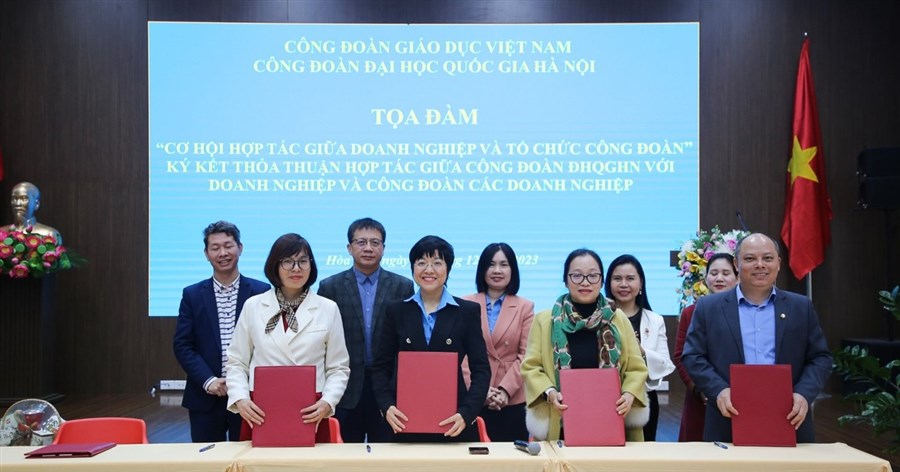 Công đoàn doanh nghiệp VACOD-HBA hợp tác với công đoàn ĐHQG Hà Nội chăm lo cho người lao động