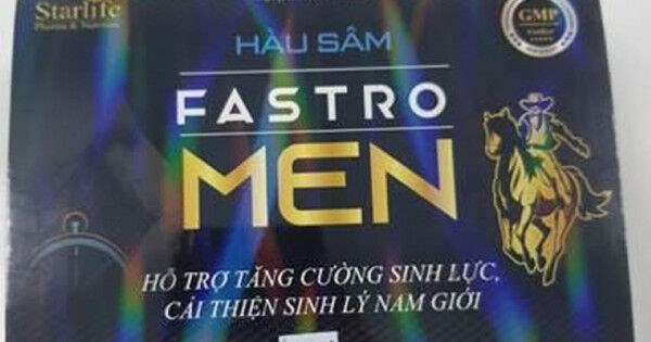 Cảnh báo: Thực phẩm bảo vệ sức khỏe Hàu sâm Fastro MEN chứa chất cấm