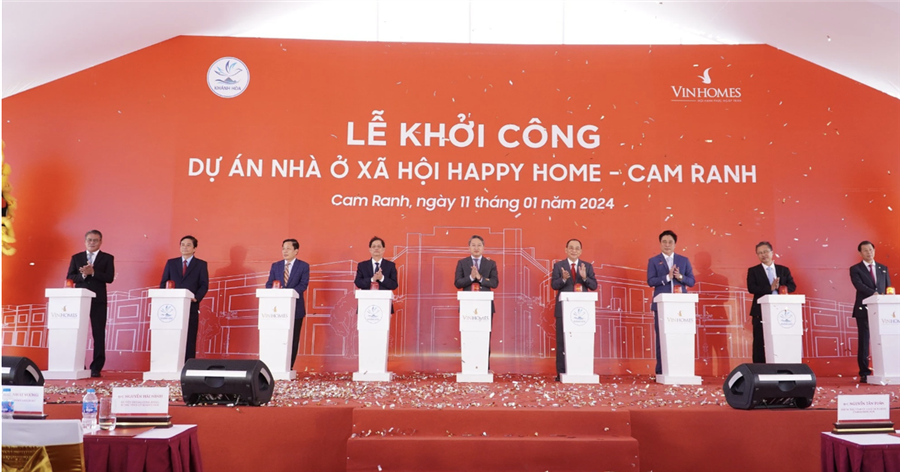 Sau dự án Happy Home Tràng Cát, Vinhomes khởi công dự án nhà ở xã hội 3.600 căn tại Khánh Hoà