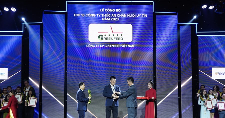 GREENFEED Việt Nam liên tiếp đạt top 5 công ty thức ăn chăn nuôi uy tín