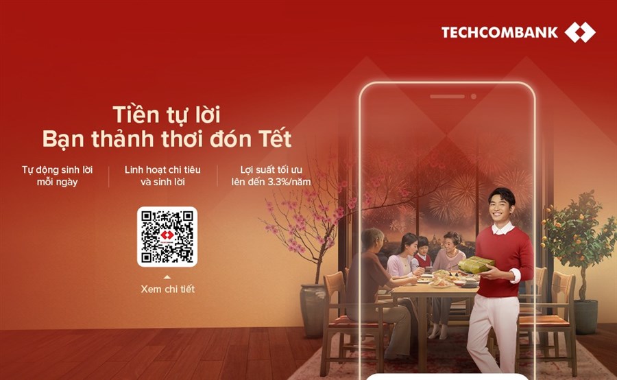 Techcombank ra mắt tính năng mới: Bật để “tiền tự sinh lời”