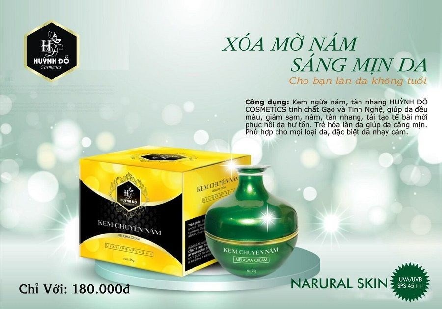 Kem trị nám Huỳnh Đỗ Cosmetics bị đình chỉ lưu hành và thu hồi trên toàn quốc