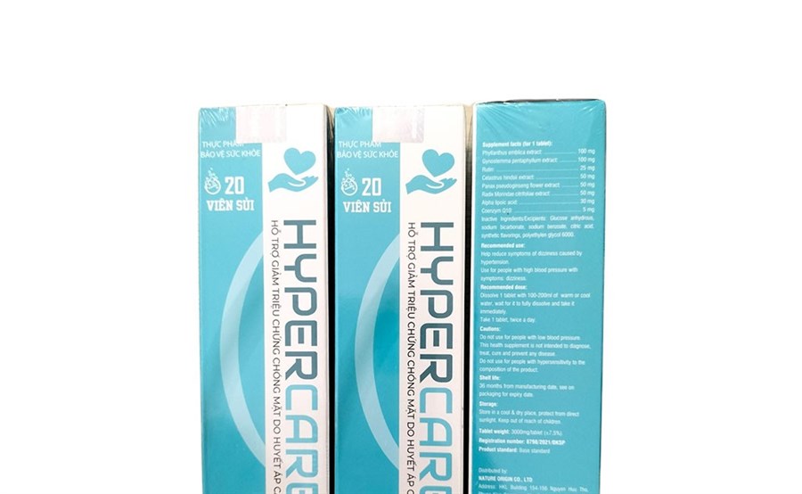 Sản phẩm viên sủi Hypercare: Có dấu hiệu quảng cáo lừa dối người bệnh huyết áp cao