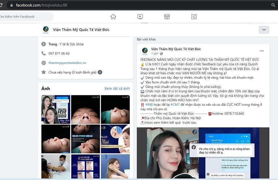 Viện thẩm mỹ Quốc tế Việt Đức 29 Phủ Doãn bị thu hồi Giấy phép hoạt động