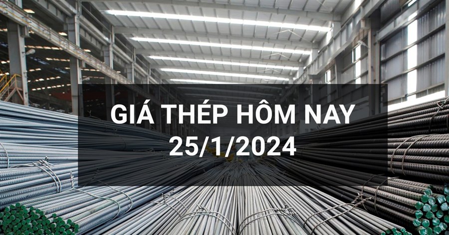 Giá thép ngày 25/1: Hàng nội địa tiếp tục giữ giá