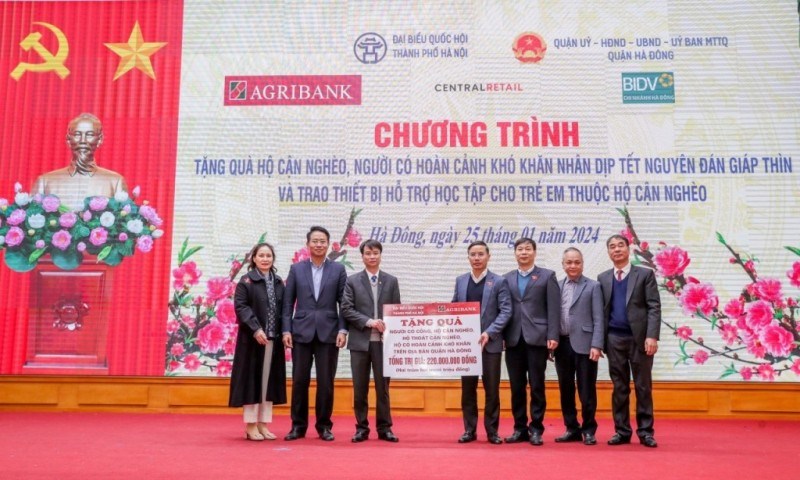 Agribank chung tay vì người nghèo, gia đình chính sách dịp Xuân Giáp Thìn