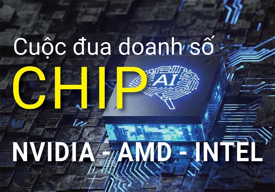 Cuộc đua doanh số chip AI giữa Nvidia, AMD và Intel