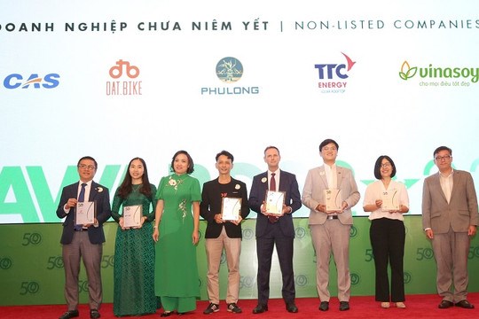 Vinasoy vào top 50 doanh nghiệp phát triển bền vững tiêu biểu 2023