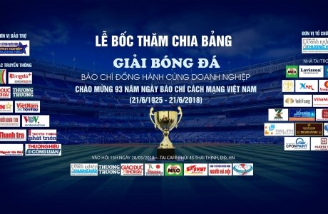Giải Bóng đá Báo chí đồng hành cùng doanh nghiệp