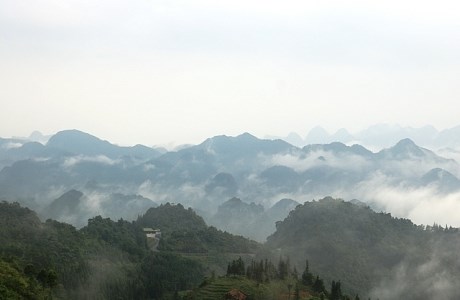 Ngắm 'biển mây' tại Cổng trời Quản Bạ ở Hà Giang