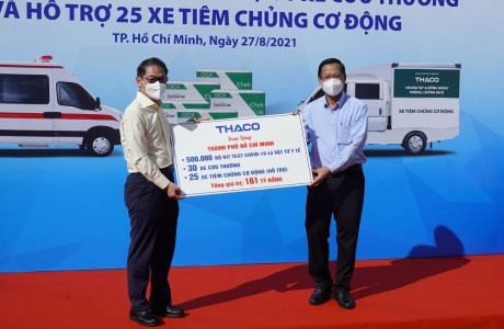 Tập đoàn THACO tài trợ gần 800 tỉ đồng cùng cả nước chống dịch