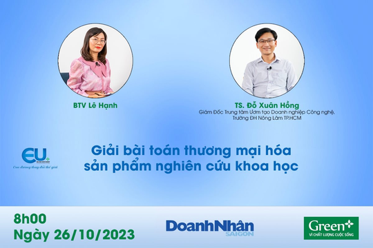 Giải bài toán thương mại hóa sản phẩm nghiên cứu khoa học