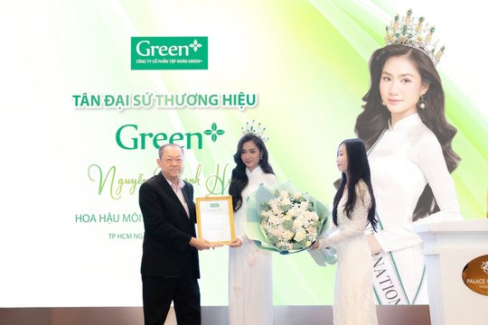 Hoa hậu Nguyễn Thanh Hà trở thành đại sứ thương hiệu GREEN +