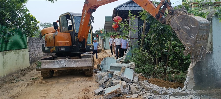 Người dân TP Sầm Sơn hiến 5.600 m2 đất mở rộng đường giao thông