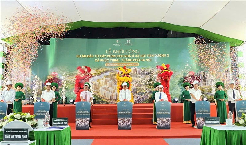 Khởi công dự án nhà ở xã hội Tiên Dương 2, cung cấp hơn 8.000 căn hộ tại phía Bắc Hà Nội