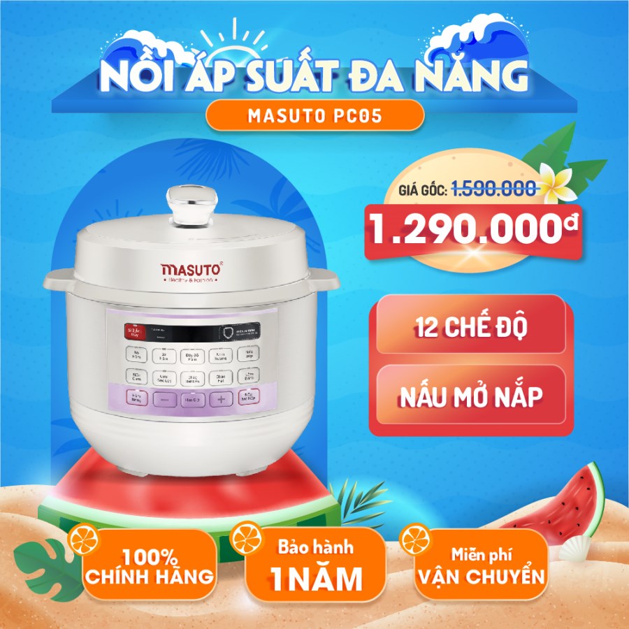 Nồi Áp suất quốc dân Masuto 5L siêu chống dính