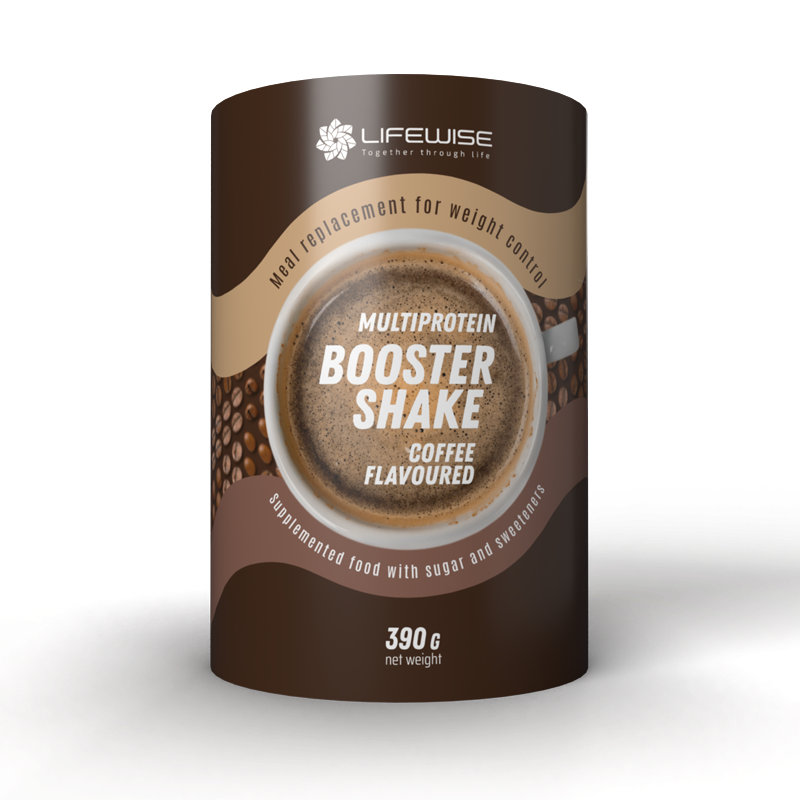 Thực phẩm bổ sung dinh dưỡng Multiprotein Booster Shake vị Coffee (Pháp) 